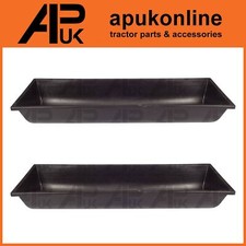 2 x Animal Cow Calf Pet Chicken Duck Donkey Feed Feeding Trough Water 1m Plastic