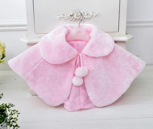 Girls pink cape bridesmaid - girls,