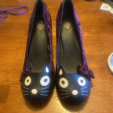 TUK T.U.K. Kitty Heel Pumps Samt lila violett Gr. 41, in echt Gr. 40