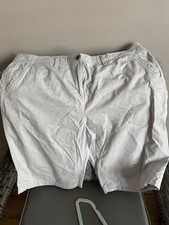 BHS Ladies Knee Length Shorts Size 18 Grey Cotton