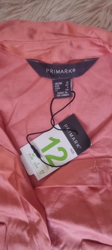 Primark satin peach shirt - satin,