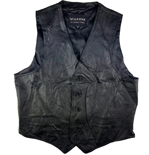 Real leather waistcoat size - leather,