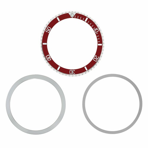 Red aluminum replacement bezel - aluminum,