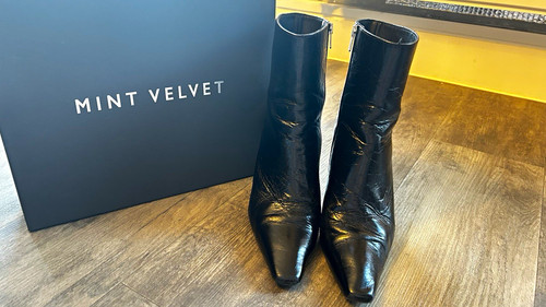 Mint velvet black leather - velvet,
