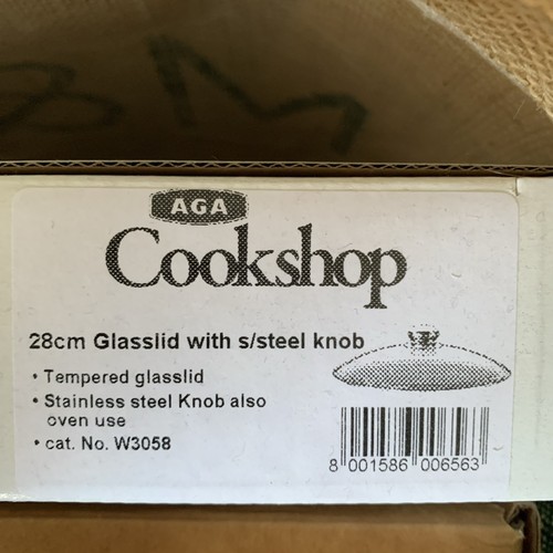 Aga 28cm glass pan lid - aga,