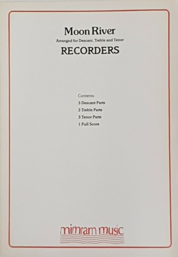 Moon river recorder descant - moon,