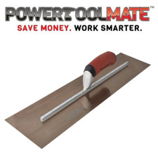 Marshalltown 20" x 5" Gold Stainless Steel Durasoft Finishing Trowel, MXS205GD