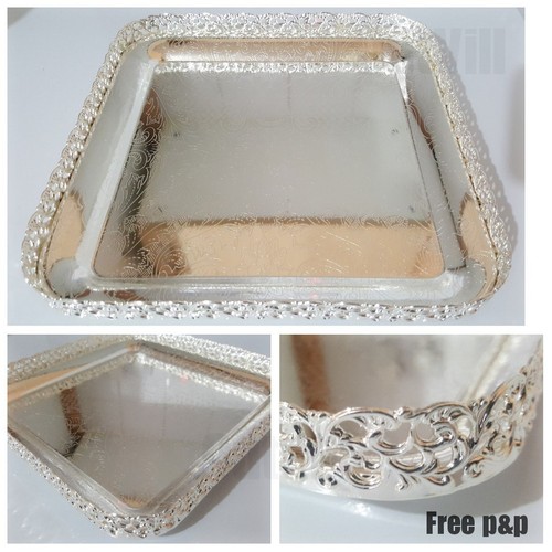 Silver plated square - silver,