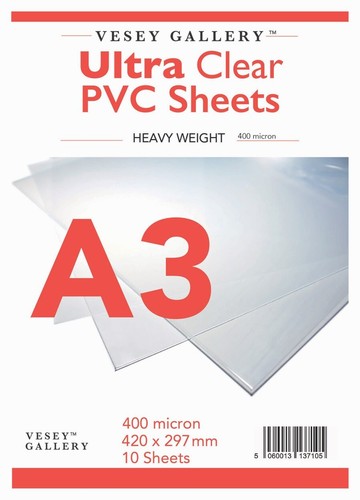 Clear pvc heavy acetate - clear,