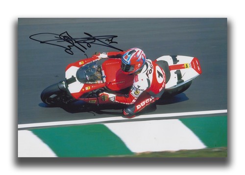 Carl fogarty hand signed 12x8 - signed,