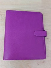 Filofax Saffiano Pocket Organiser A5 Purple With Dividers Binder 