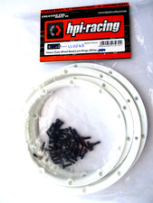 HPI BAJA FRONT WHEEL BEAD LOCK RINGS (WHITE) , 4 pcs, HPI 110545