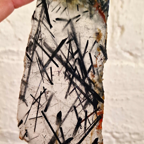 Polished quartz slab with - polished,