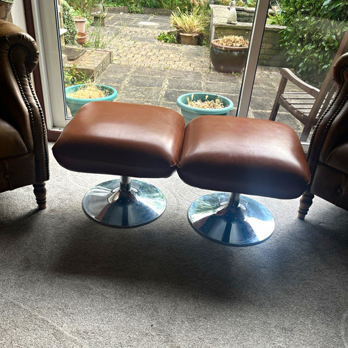 Set brown swivel - brown, stools
