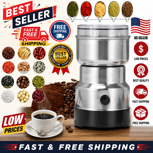 Electric coffee bean grinder - electric,