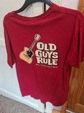 Old Guys Rule Red T Shirt Large & Cap (1 Size)
