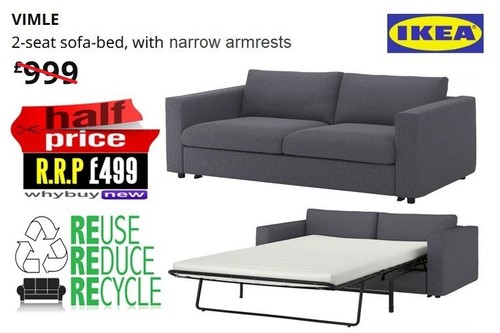 Rrp 999 ikea vimle - vimle, two