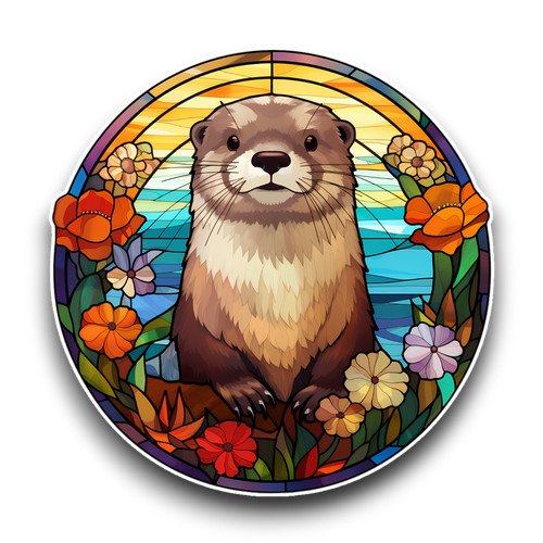 Large cute otter animal - large,