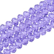 ❤ Faceted Rondelle Crystal