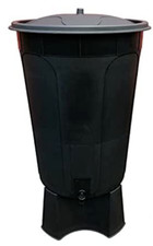 BLACK WATERBUTT - 200 LITRE COMES WITH STAND TAP & LID UK MADE 