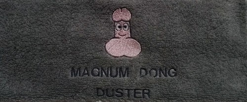Embroidered novelty washcloth - embroidered,