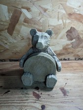 NEXT BARNABY BEAR CARVED WOOD EFFECT RESIN COASTERS