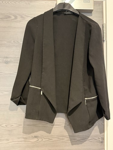 Wallis black waterfall jacket - black,