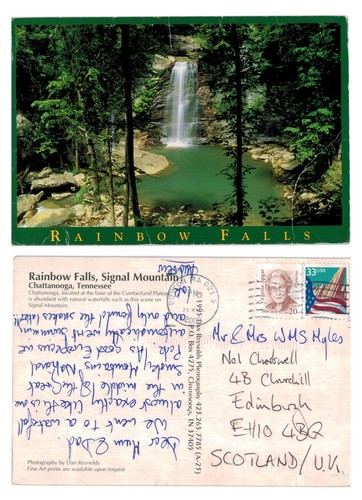 Postcard rainbow falls - rainbow,