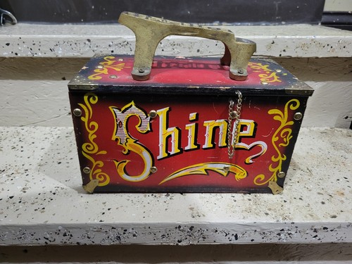 Vintage wood metal shoe - vintage,