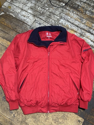 Musto red lined bomber jacket - red,