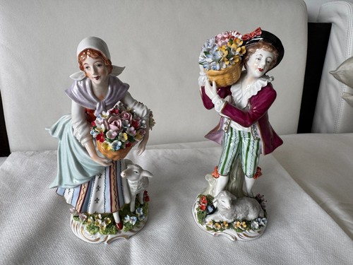 Sitzendorf porcelain matched - sitzendorf,