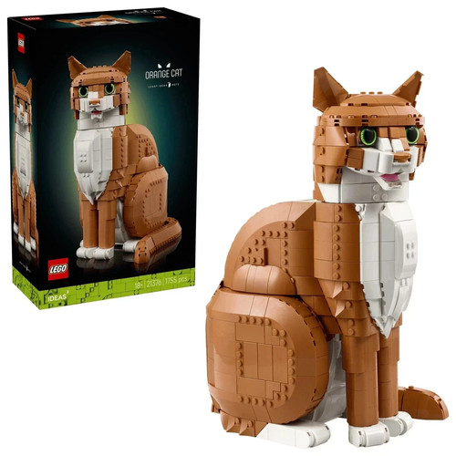 Lego ideas 21376 - orange, cat