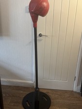 Punching Bag With Dumbbell Stand And Boxing Gloves