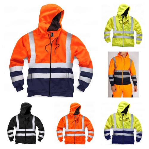Vis zip hoodie - vis, high