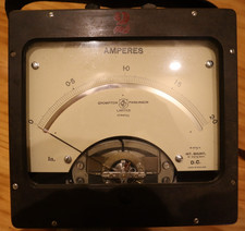 Large Vintage DC Ammeter from Crompton Parkinson