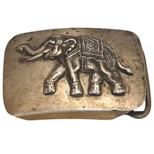 1940s Bangkoksia Siam Elephant Sterling Silver HICKOK Buckle 