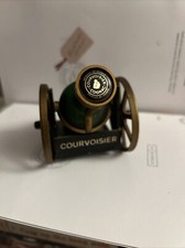 Courvoisier Rare Cognac Miniature Bottle In a Cannon Display (empty)