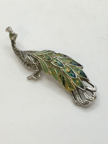 Vintage marcasite enamel - vintage,
