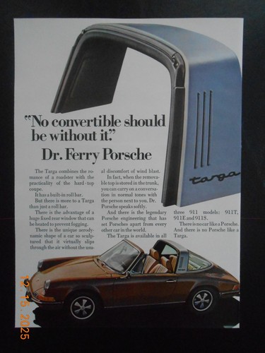 1972 targa porsche convertible - targa,
