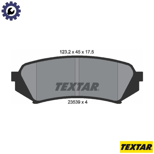 Brake pad set - pad,