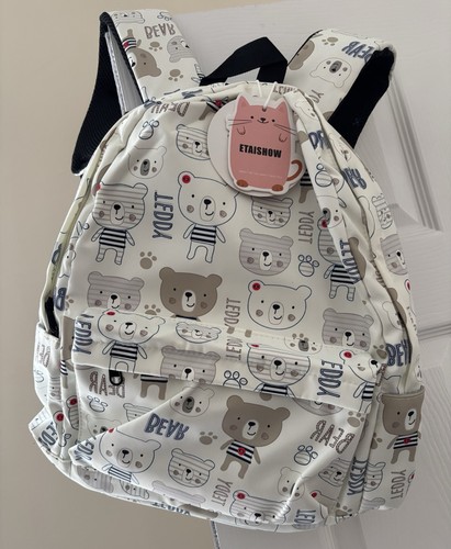 Teddy bear print rucksack - bear,
