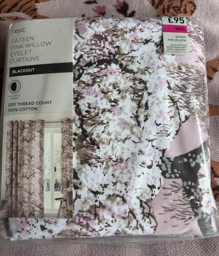 Next sateen pink willow eyelet - willow,