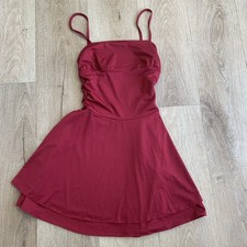 Ladies Teen Cute Little Red Dress Size XS Approx Uk 6-8