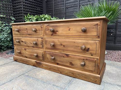 Solid pine rustic style chest - pine/rustic,