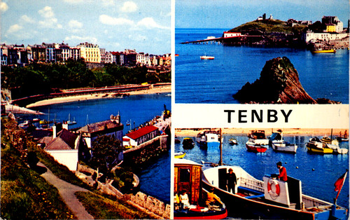 Postcard wales tenby dyfed - wales,