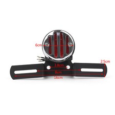 Motorcycle Tail Brake License Plate Holder For Hy Bobber Cafe Racer Chr T9