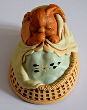 Vintage Pendelfin Rabbit POPPET Figure Reg No 915533 Hand Painted Stoneware