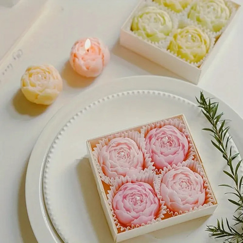 Mini rose scented candle gift - mini,