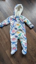 Mini Boden grey dinosaur print