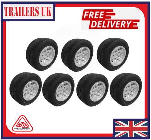 Alloy wheel and tyre 195 - alloy,
